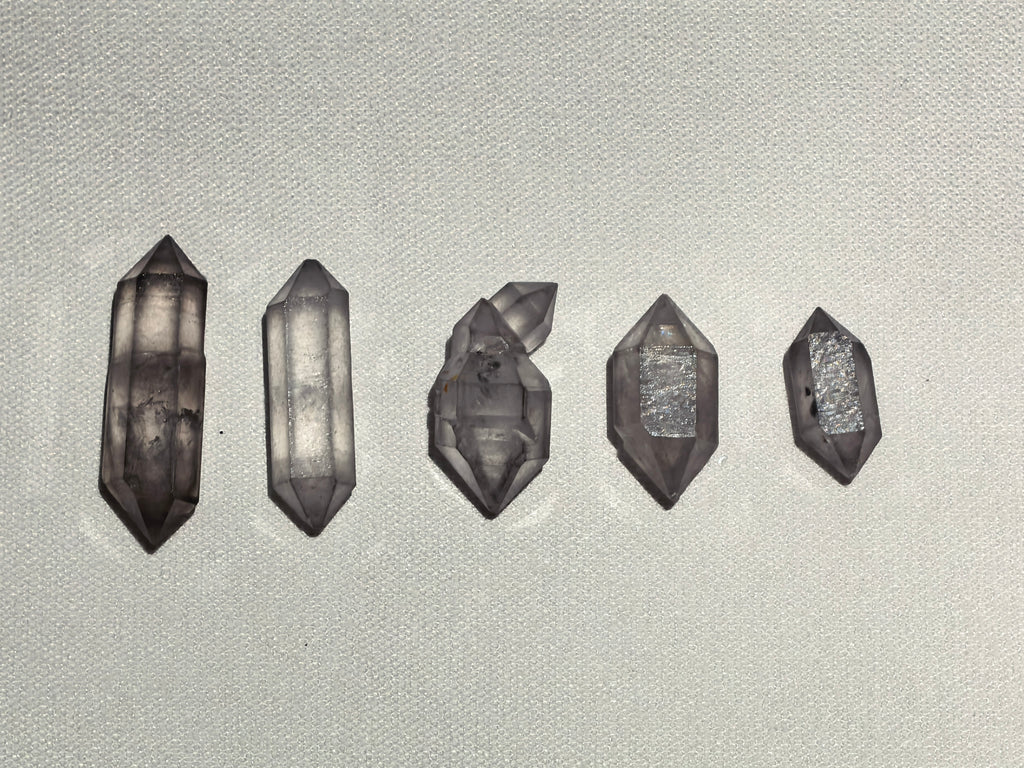 Natural Sketch Quartz Double Terminated Crystal Set (No.1)