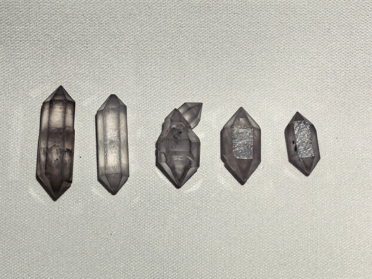 Natural Sketch Quartz Double Terminated Crystal Set (No.1)