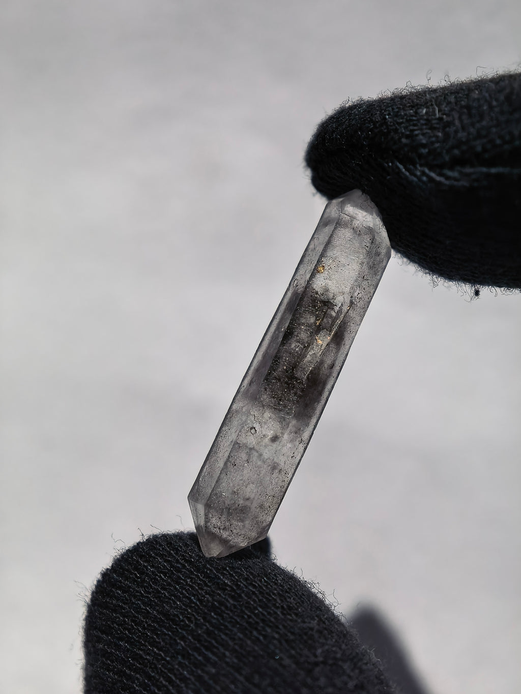 Natural Sketch Quartz & Black Inclusion Double Terminated Crystal Set (No.8)