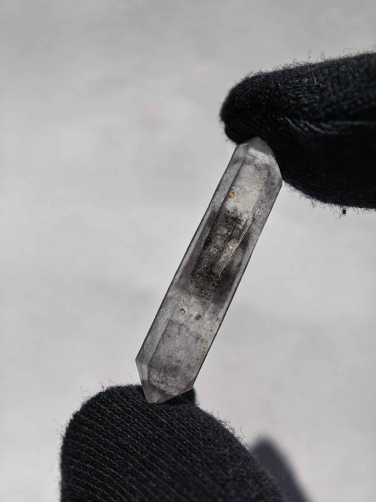 Natural Sketch Quartz & Black Inclusion Double Terminated Crystal Set (No.8)