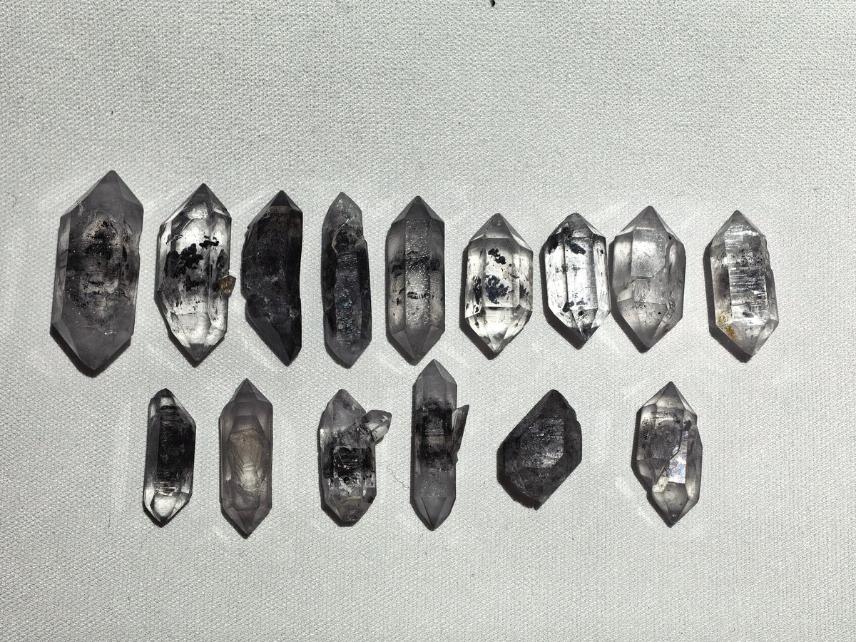 Natural Double Terminated Quartz Crystal Set (No.3)