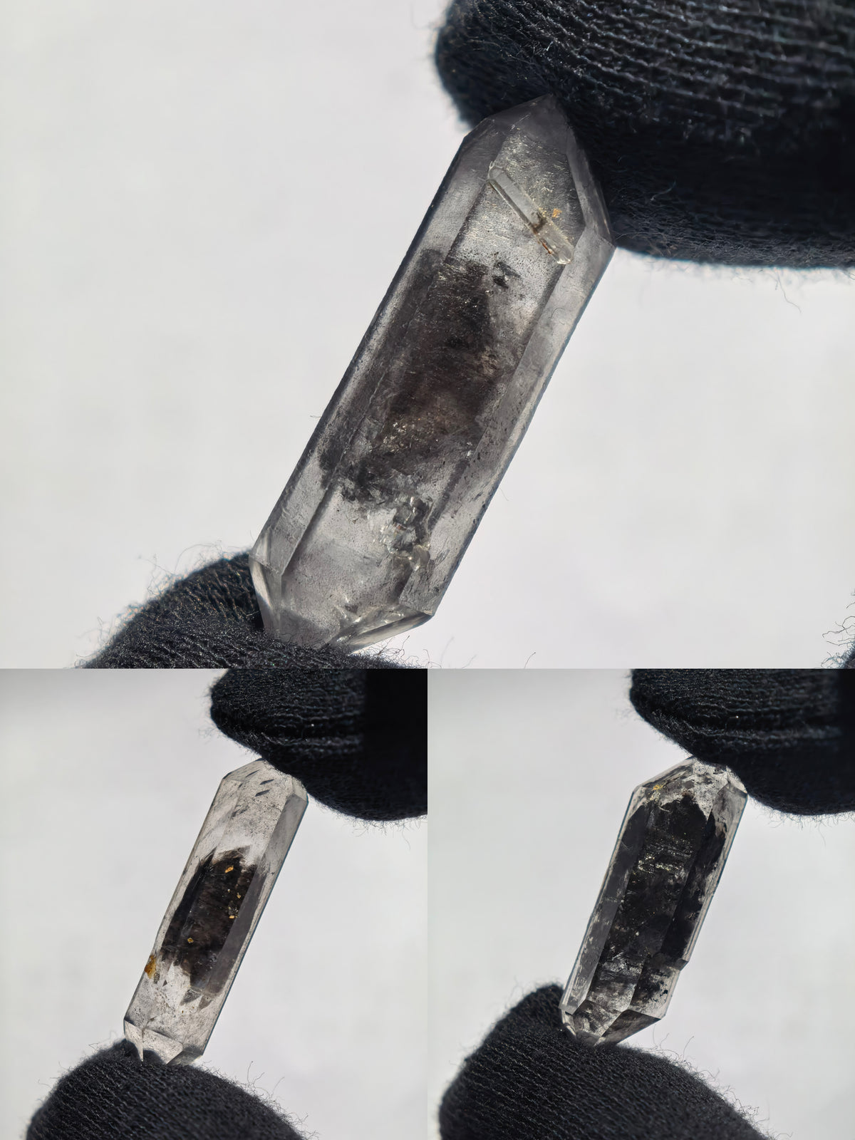 Natural Inclusion Quartz Double Terminated Crystal Set (No.10)