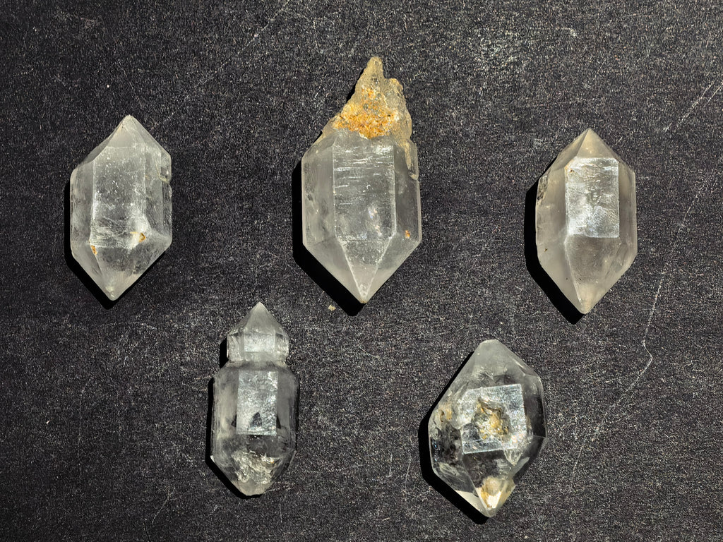 Natural Milky Quartz Double Terminated Crystal Set (No.16)
