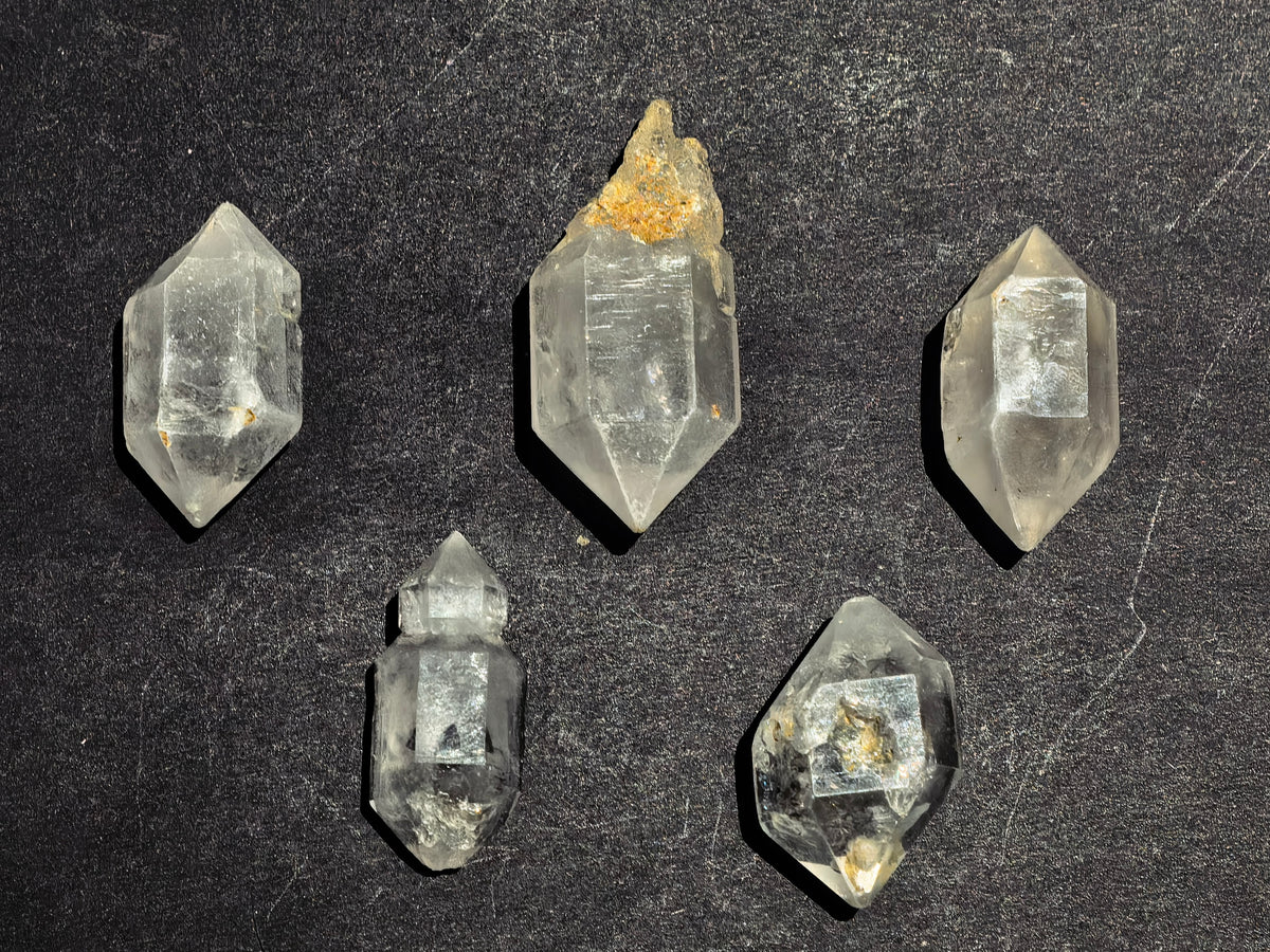 Natural Milky Quartz Double Terminated Crystal Set (No.16)