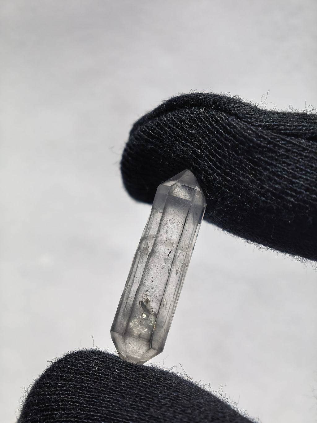 Natural Sketch Quartz & Black Inclusion Double Terminated Crystal Set (No.8)