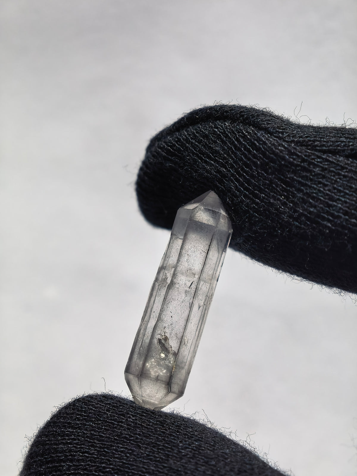 Natural Sketch Quartz & Black Inclusion Double Terminated Crystal Set (No.8)