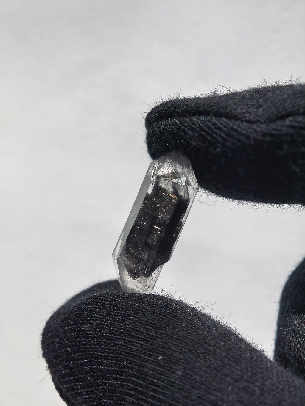 Natural Sketch Quartz & Black Inclusion Double Terminated Crystal Set (No.8)