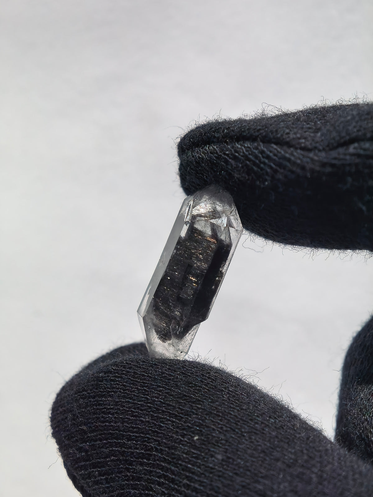 Natural Sketch Quartz & Black Inclusion Double Terminated Crystal Set (No.8)