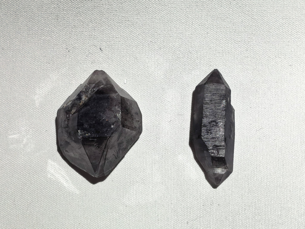 Natural Double Terminated Quartz Crystal Set – Handheld / Display Size (No.5)