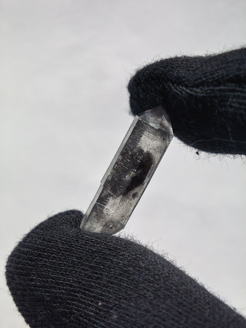 Natural Sketch Quartz & Black Inclusion Double Terminated Crystal Set (No.8)