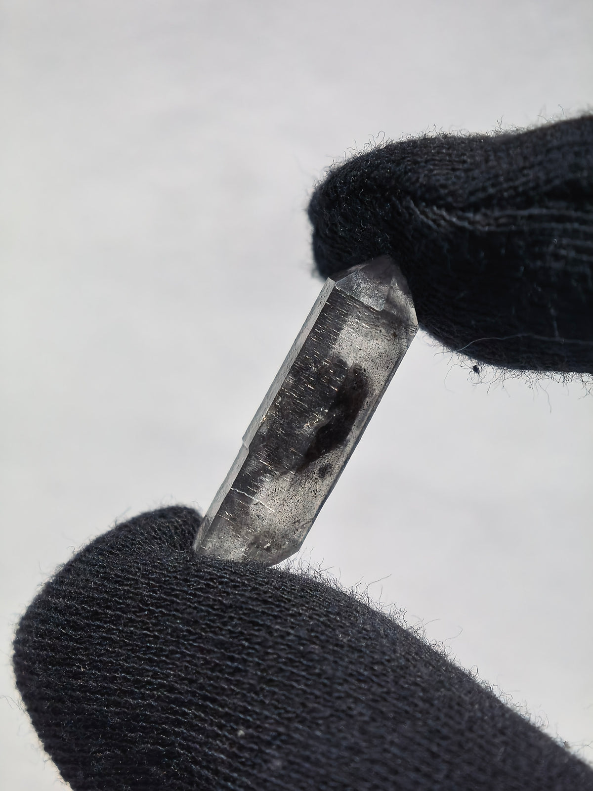 Natural Sketch Quartz & Black Inclusion Double Terminated Crystal Set (No.8)