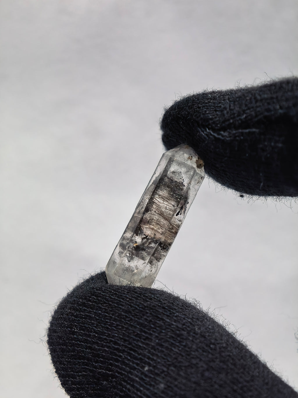 Natural Sketch Quartz & Black Inclusion Double Terminated Crystal Set (No.8)