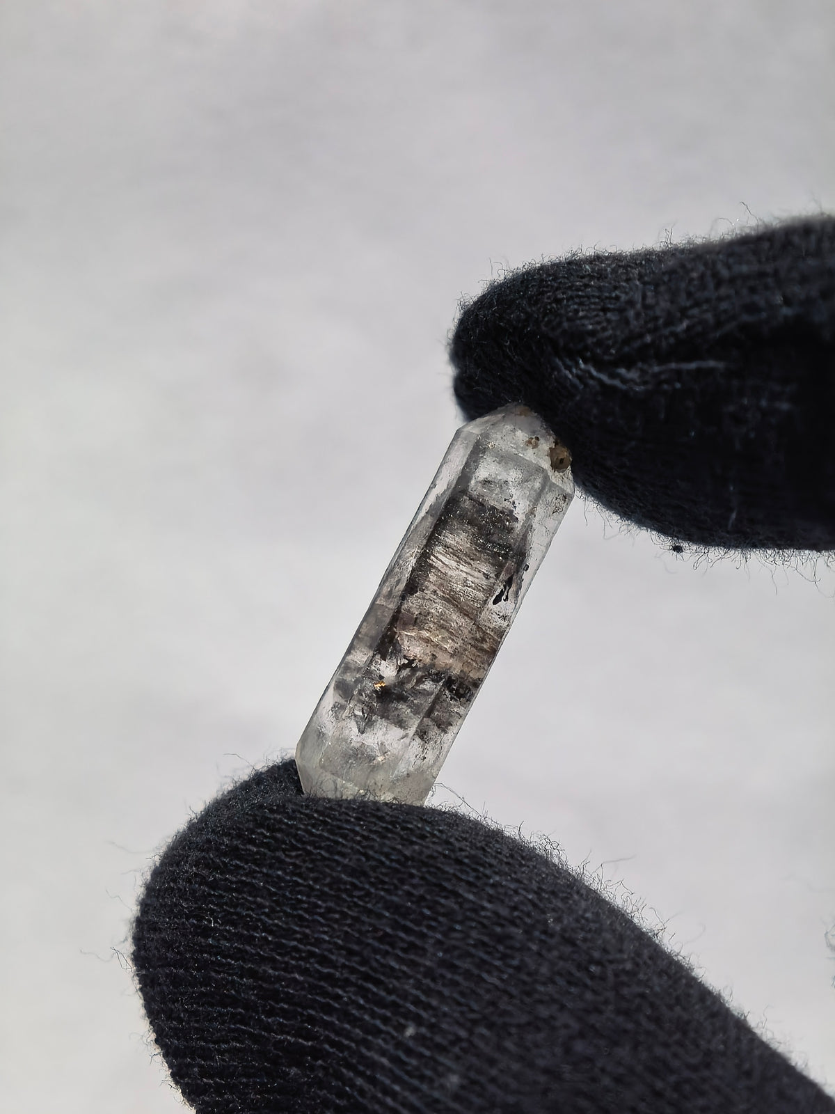 Natural Sketch Quartz & Black Inclusion Double Terminated Crystal Set (No.8)